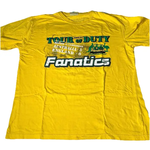 Australian Cricket Team Fanatics Tour T-Shirt England Australia 2008/09  5-0