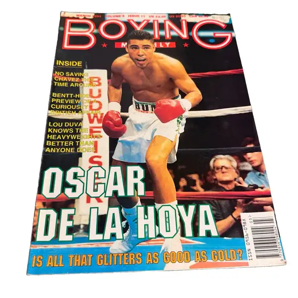 Boxing Monthly Oscar De La Hoya March 1994 Vol 5 Issue 11