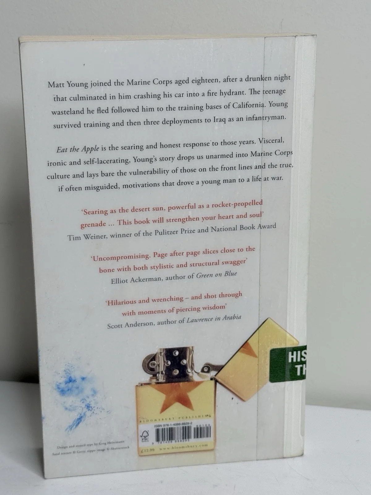 Eat the Apple: A Memoir by Matt Young (2009, Hardcover) Bloomsbury Ex Libris – photo 3