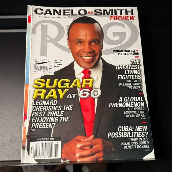 The Ring Magazine Sugar Ray at 60 magazine without centrefold