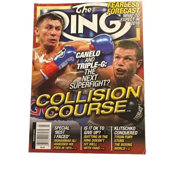 the ring magazine march 2016 boxing issue 03 "collision course" canelo ggg