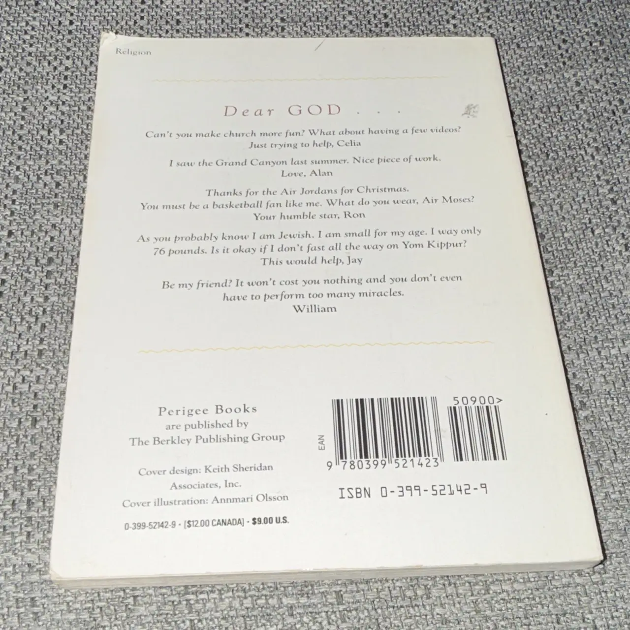 Dear God: Children's Letters to God by David Heller (Paperback) ISBN 0399524429 – photo 2
