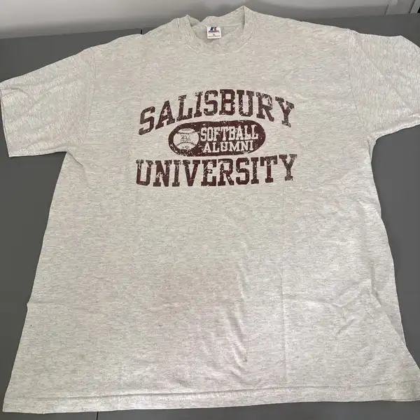 Salisbury University Softball Alumni T Shirt XL With Stains Russell