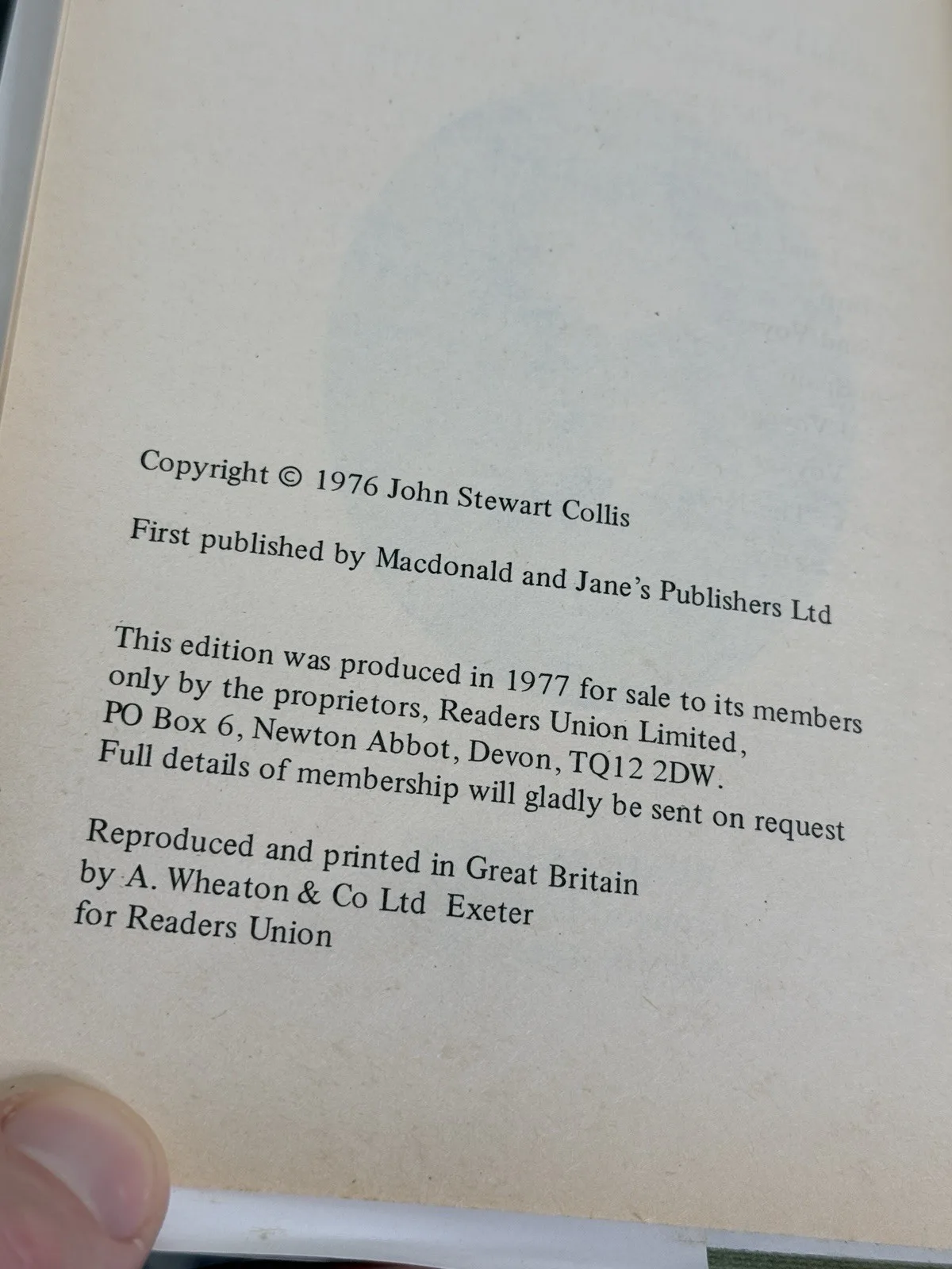 John Stewart Collis Christopher Columbus Readers Union 1977 HC DJ – photo 4