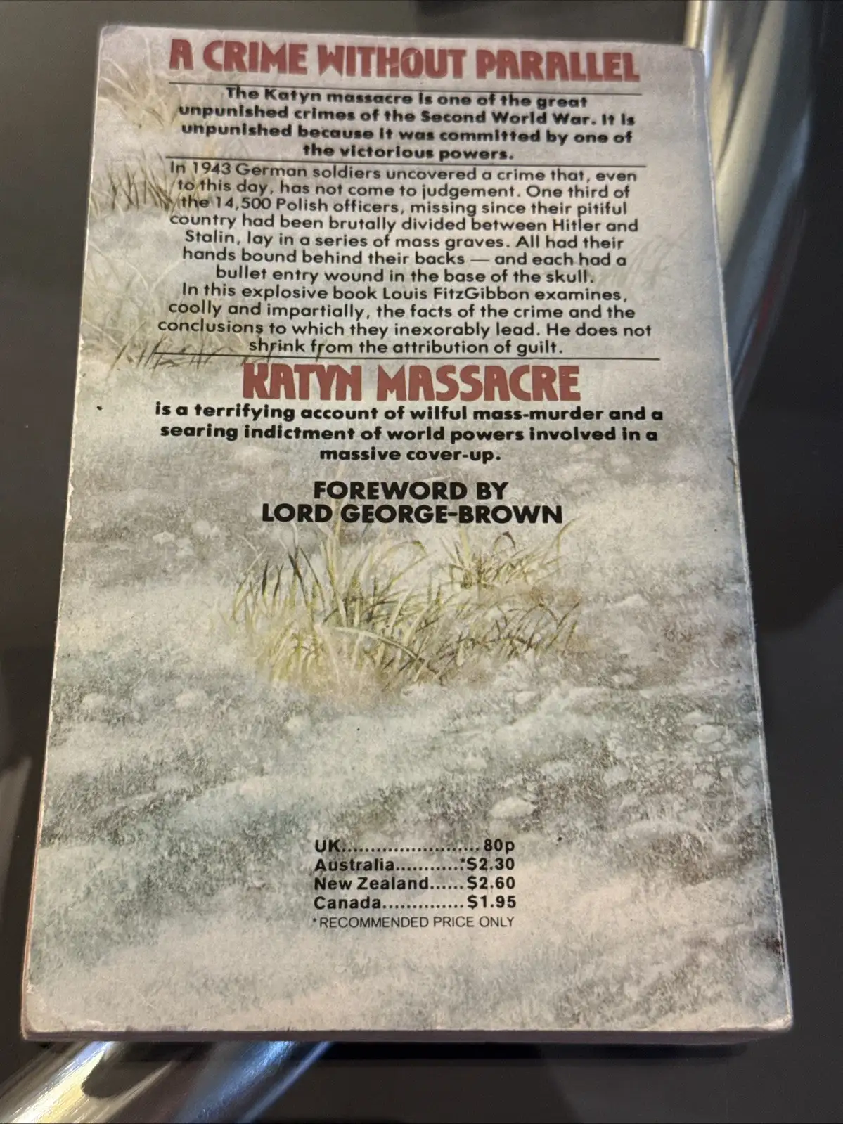 Katyn Massacre by Louis Fitzgibbon 1977 Paperback WWII WW2 POW War Crimes Stalin – photo 3