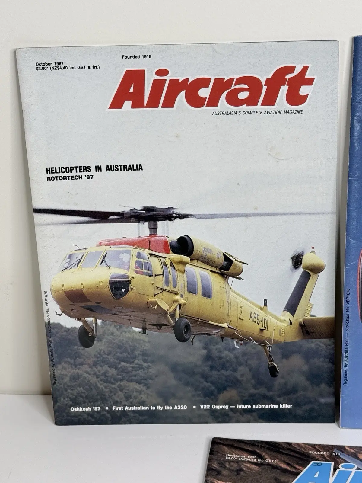 aircraft magazine oct nov dec 1987 aviation issue lot illustrated helicopters – photo 2