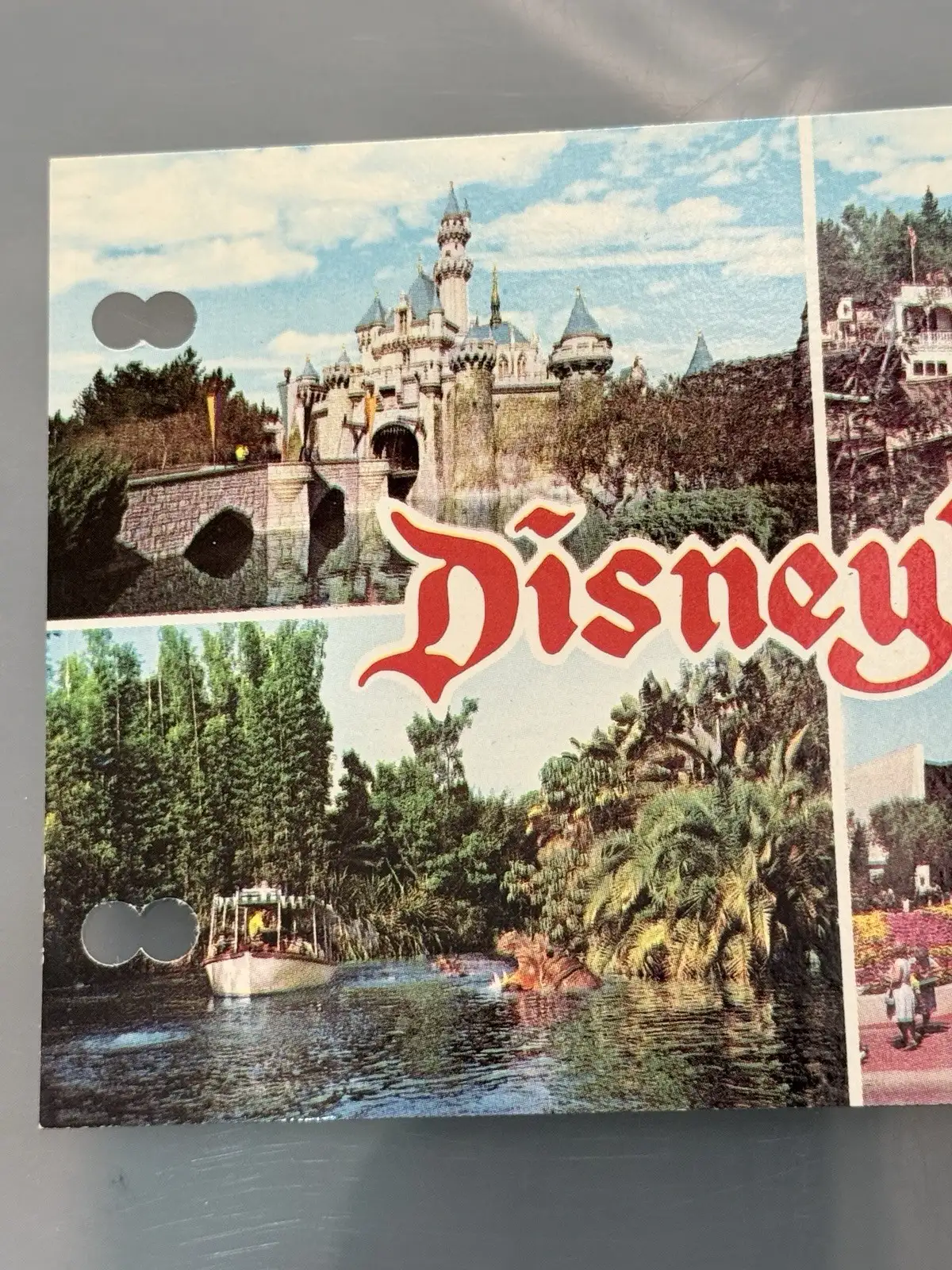 Walt Disney Productions Disneyland Multi-View Postcard Unposted – photo 2
