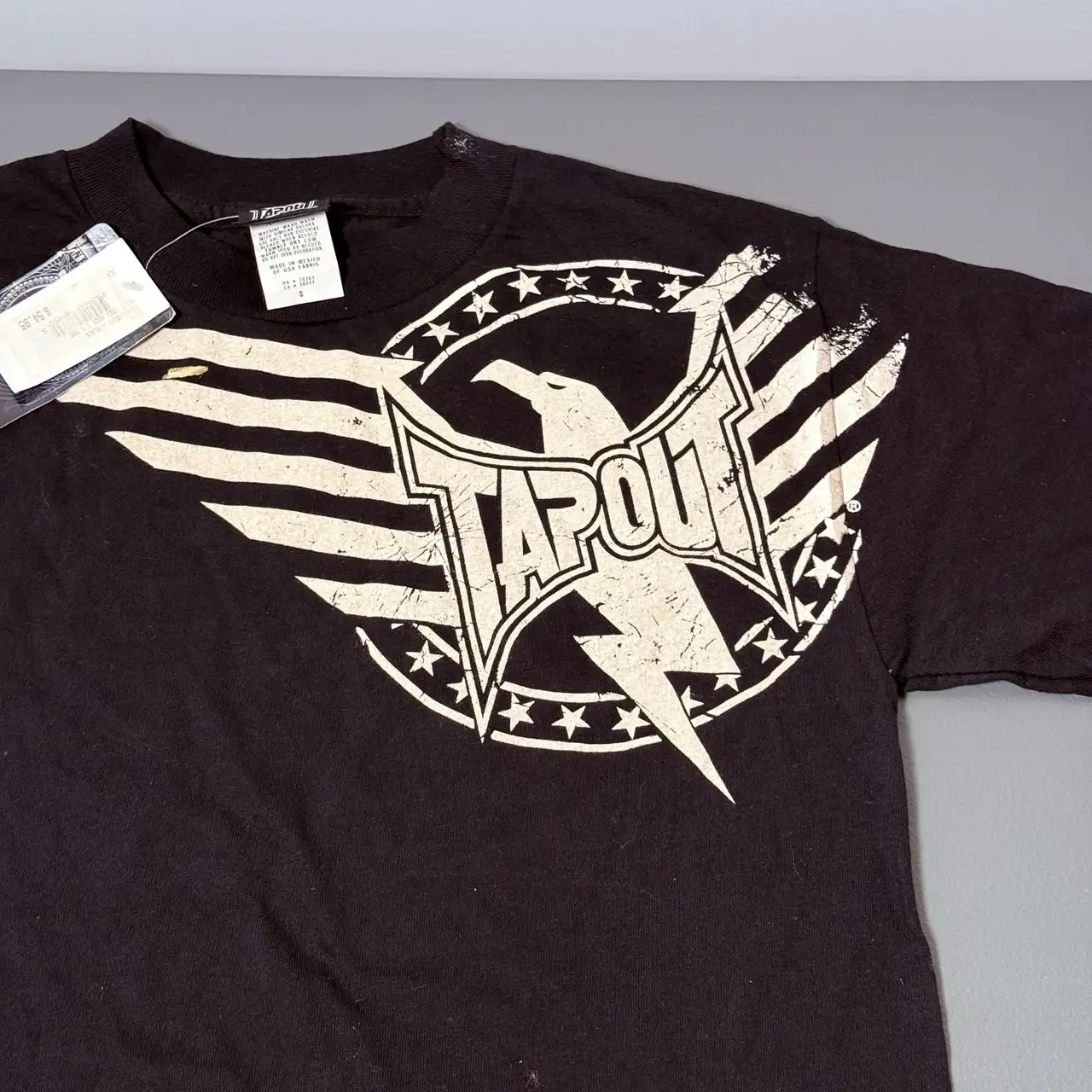 Vintage New Tap Out T Shirt Small Eagle Motif Made In Mexico – photo 2