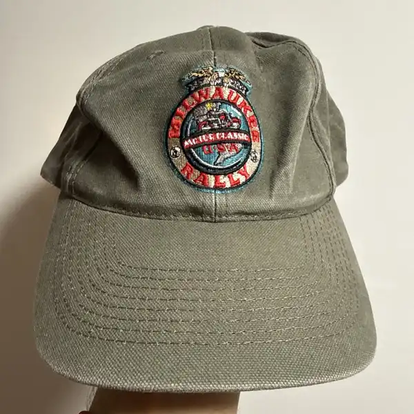 Rare Vintage Milwaukee Motorcycle Rally Baseball Cap Pre Owned Retro