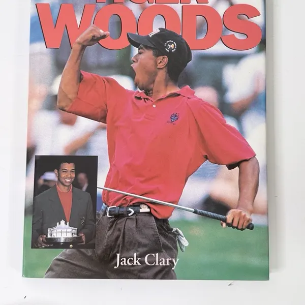 Tiger Woods by Jack Clary Hardcover Non-Fiction Biography Golf YA ABC