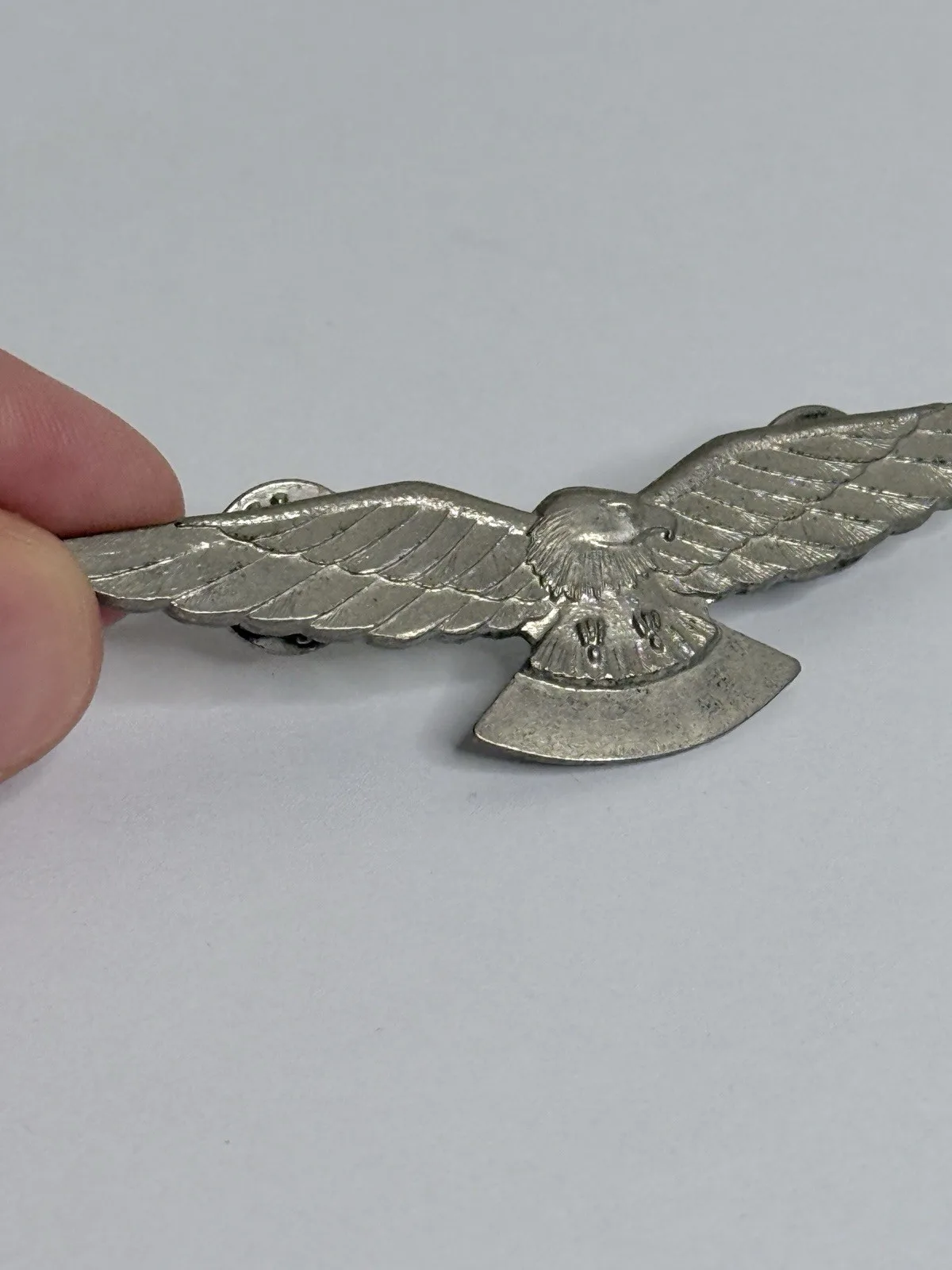 Vintage AJ Parkes Silver Eagle Aviation Pilot Wings Badge Australian – photo 4
