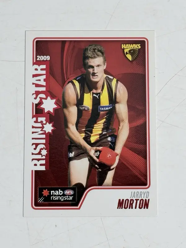 Select Australia NAB AFL Rising Star 2009 Jarryd Morton RS13 Hawthorn Card