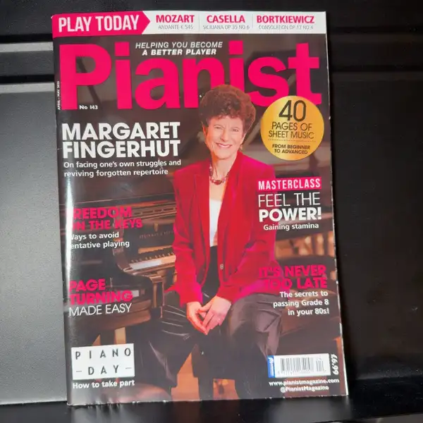 Pianist magazine Margaret Fingerhut issue #143