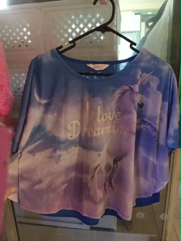Women's Blue unicorn T-shirt