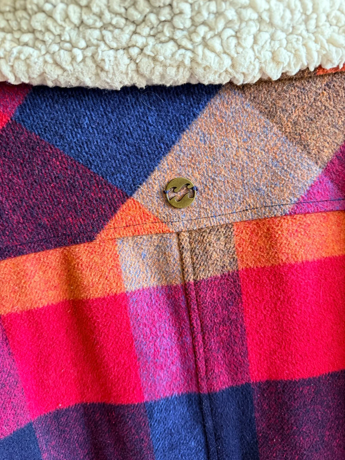 Vintage Billabong multi-colored striped fleece jacket — photo 7