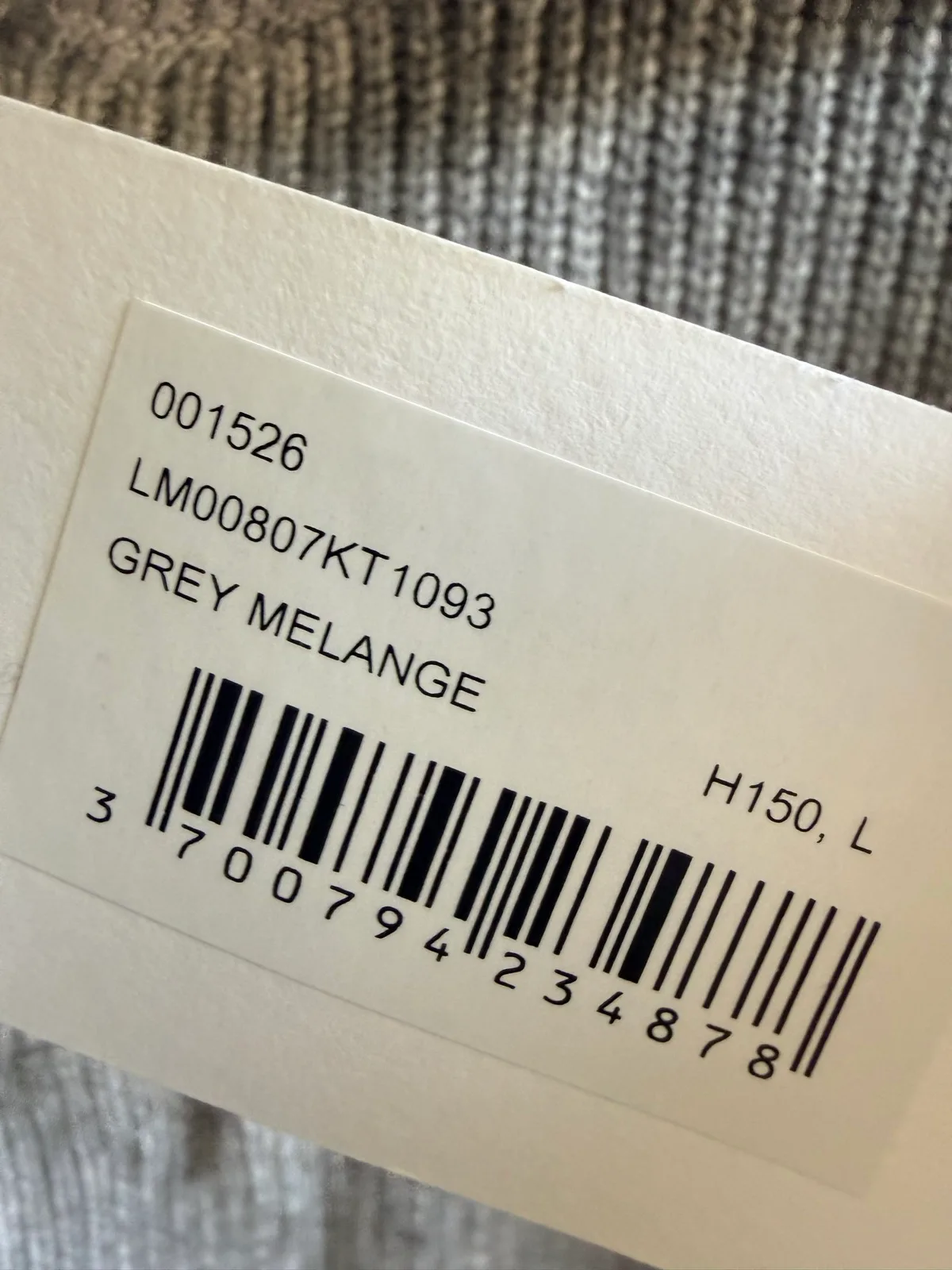 Maison Kitsuné Bold Fox Head Patch Half-Zip Ribbed Jumper in Medium Grey Melange — photo 5