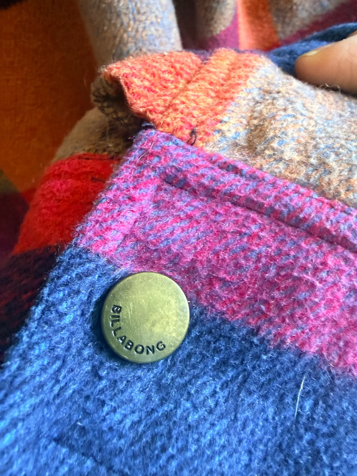 Vintage Billabong multi-colored striped fleece jacket — photo 8