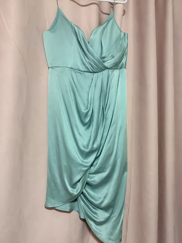 Zimmermann Suede Silk Plunge Dress Rrp 450