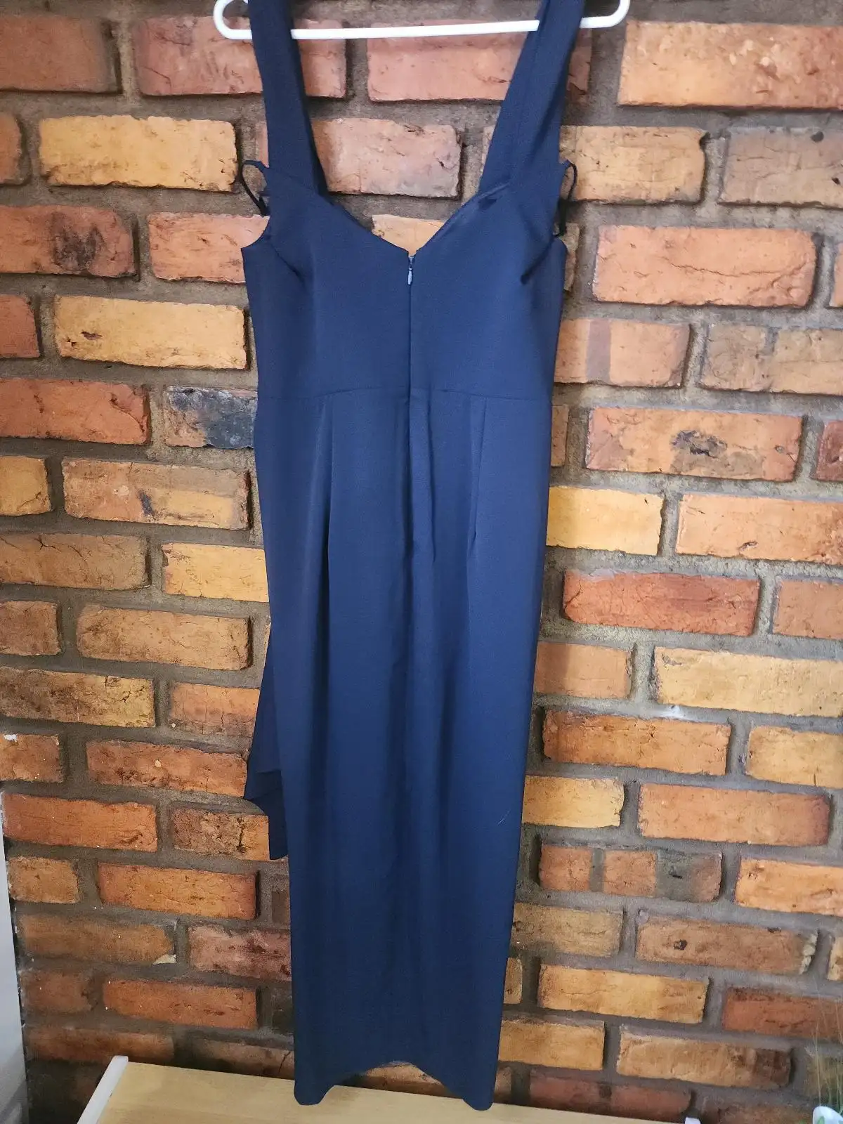 Forever New Navy Draped Maxi Formal Dress Size 8 – photo 5