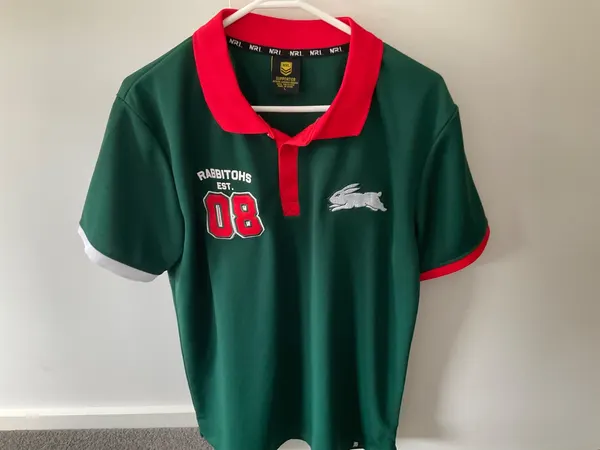 Nrl Rabbitohs Polo Shirt Size L