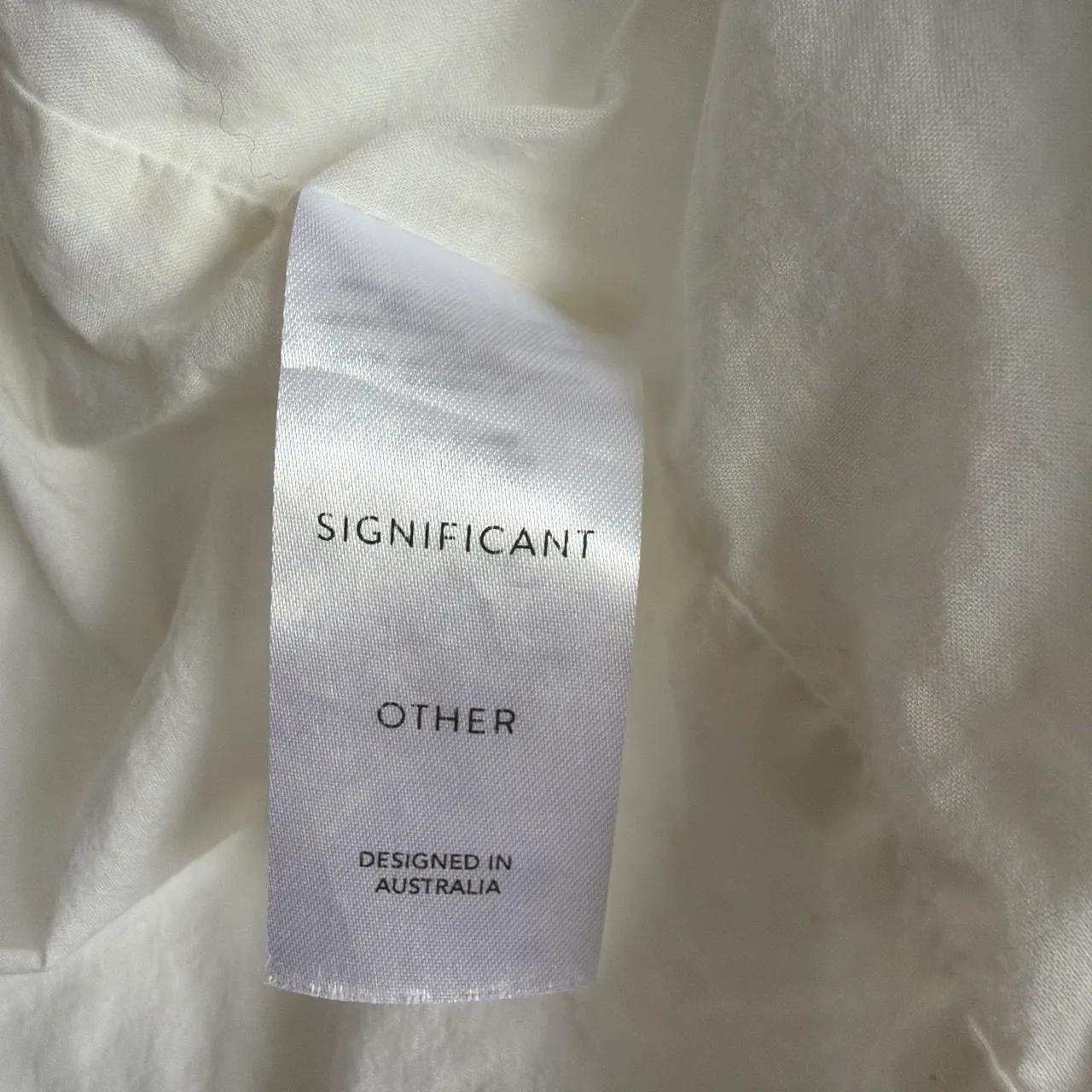 Significant Other Ivory Florina White Linen Blend Midi Skirt Size 6 Coastal Chic – photo 8