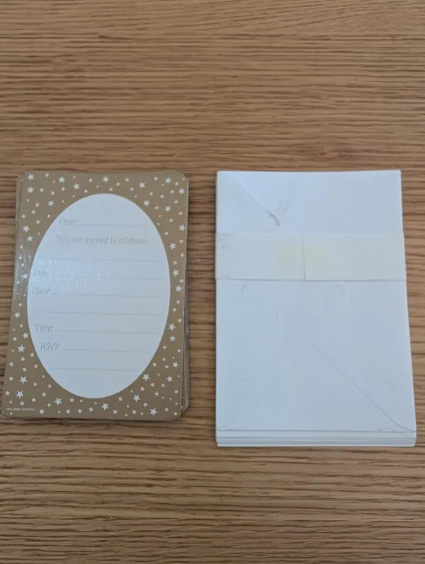 Hallmark Gold Magnetic Invitations