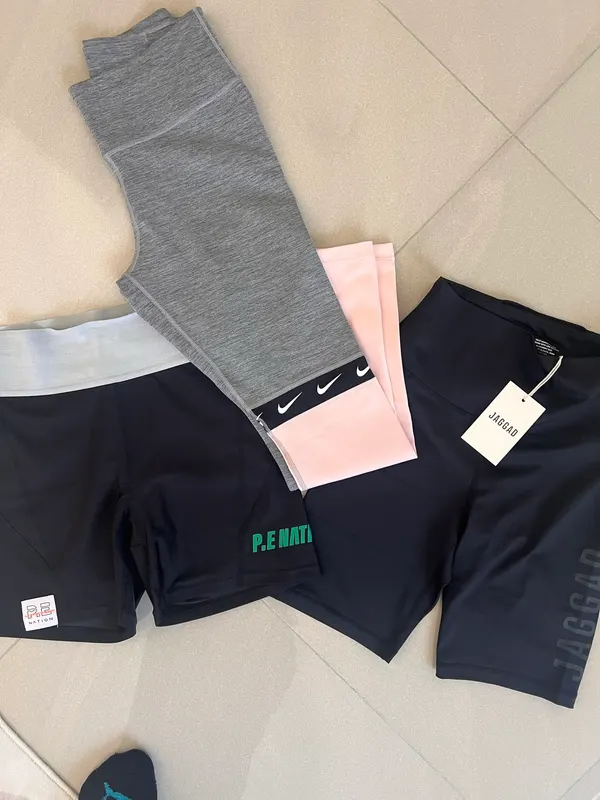 Bundle Nike leggings PENation shorts and brand new JAGGAD SHORTS