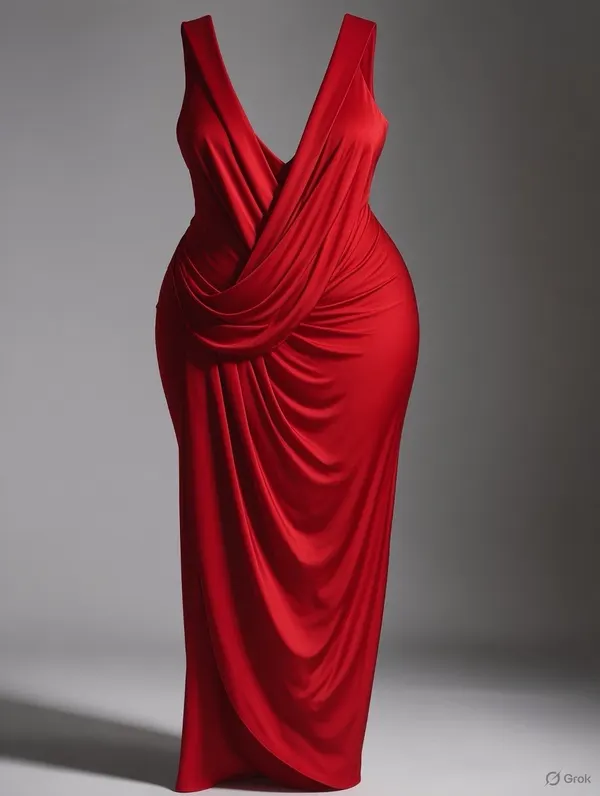 City chick red evening gown