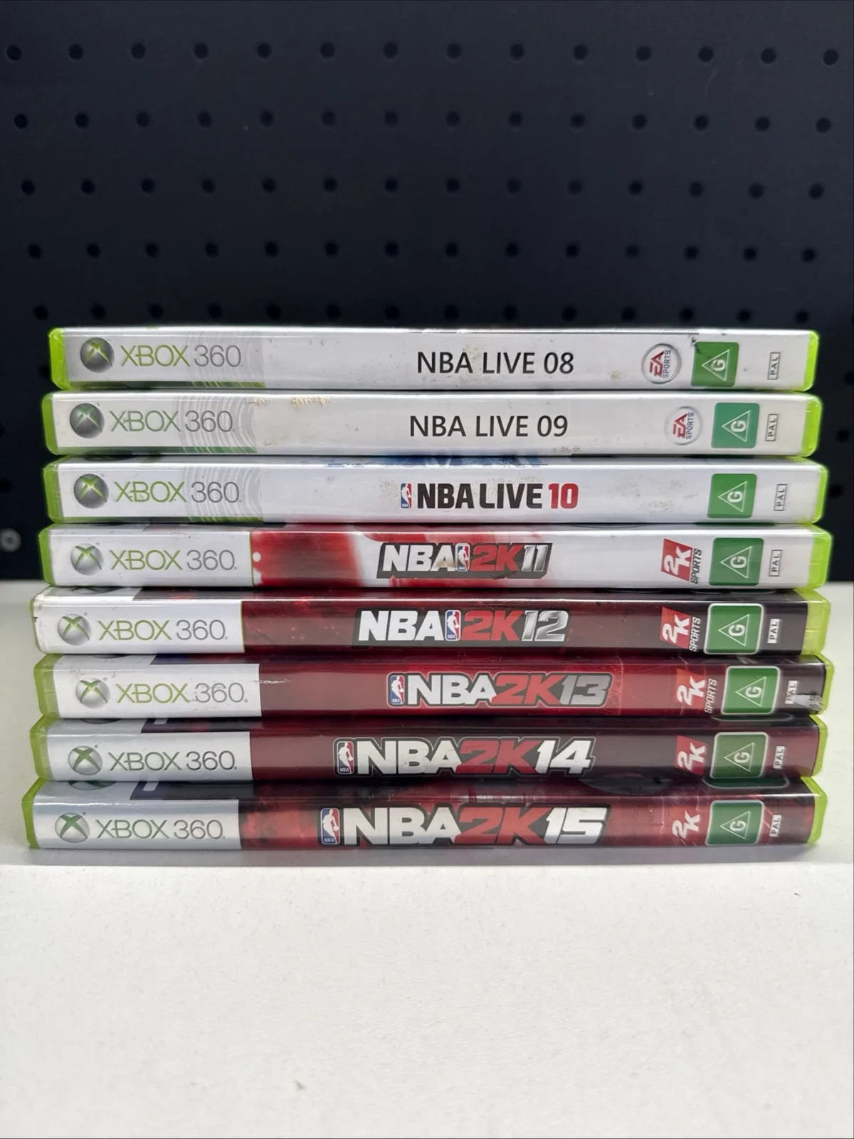 Xbox 360 NBA 2K 11,12,13,14,15 - NBA Live 08,09,10 All w' Manual 8x Game Bundle — photo 2