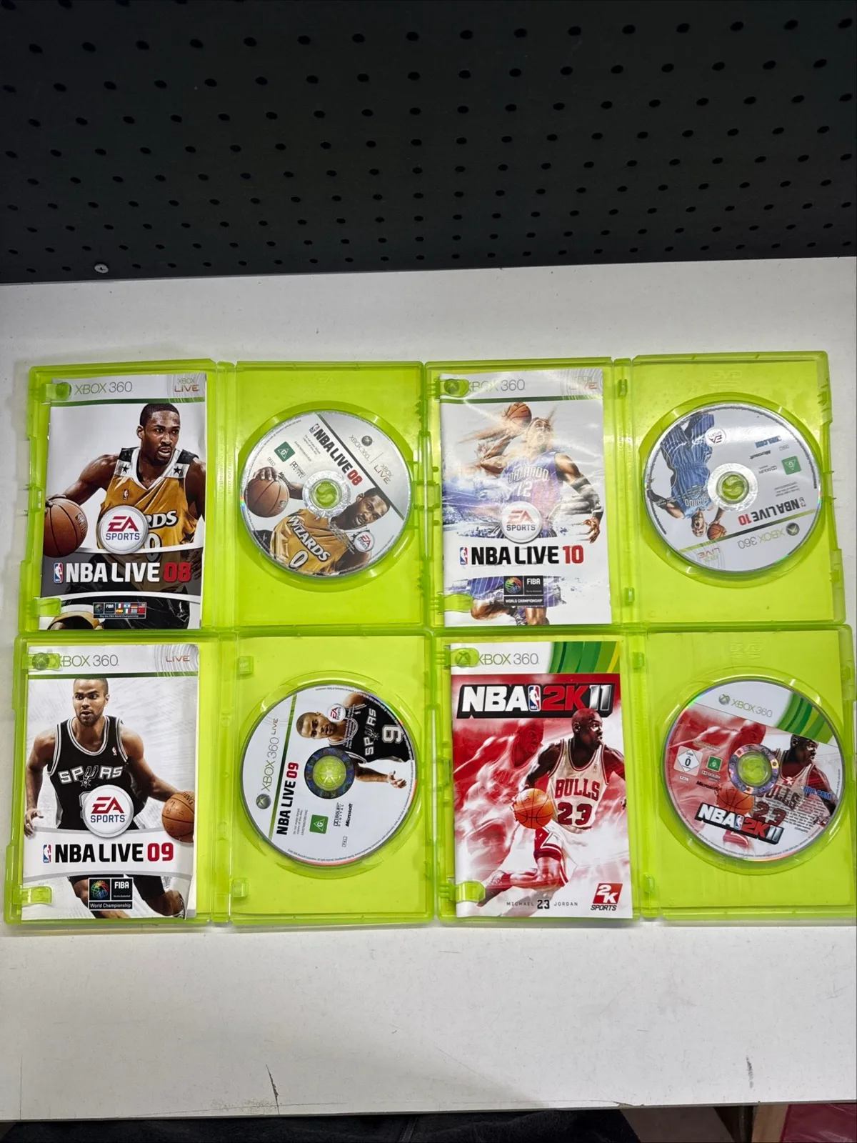 Xbox 360 NBA 2K 11,12,13,14,15 - NBA Live 08,09,10 All w' Manual 8x Game Bundle — photo 4
