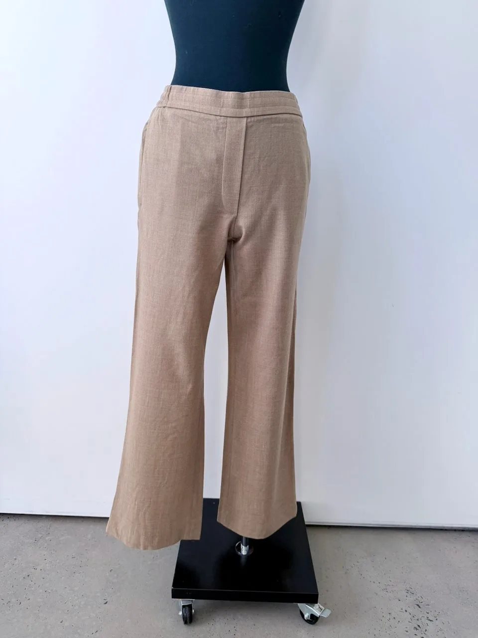 COS Straight Leg Wool Trousers | Camel Mélange – photo 3