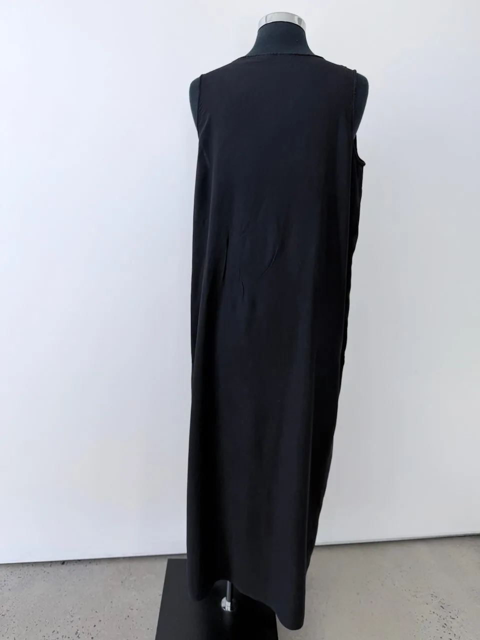 ALPHA60 Multi Way Black Cotton Maxi Dress | Size M – photo 3