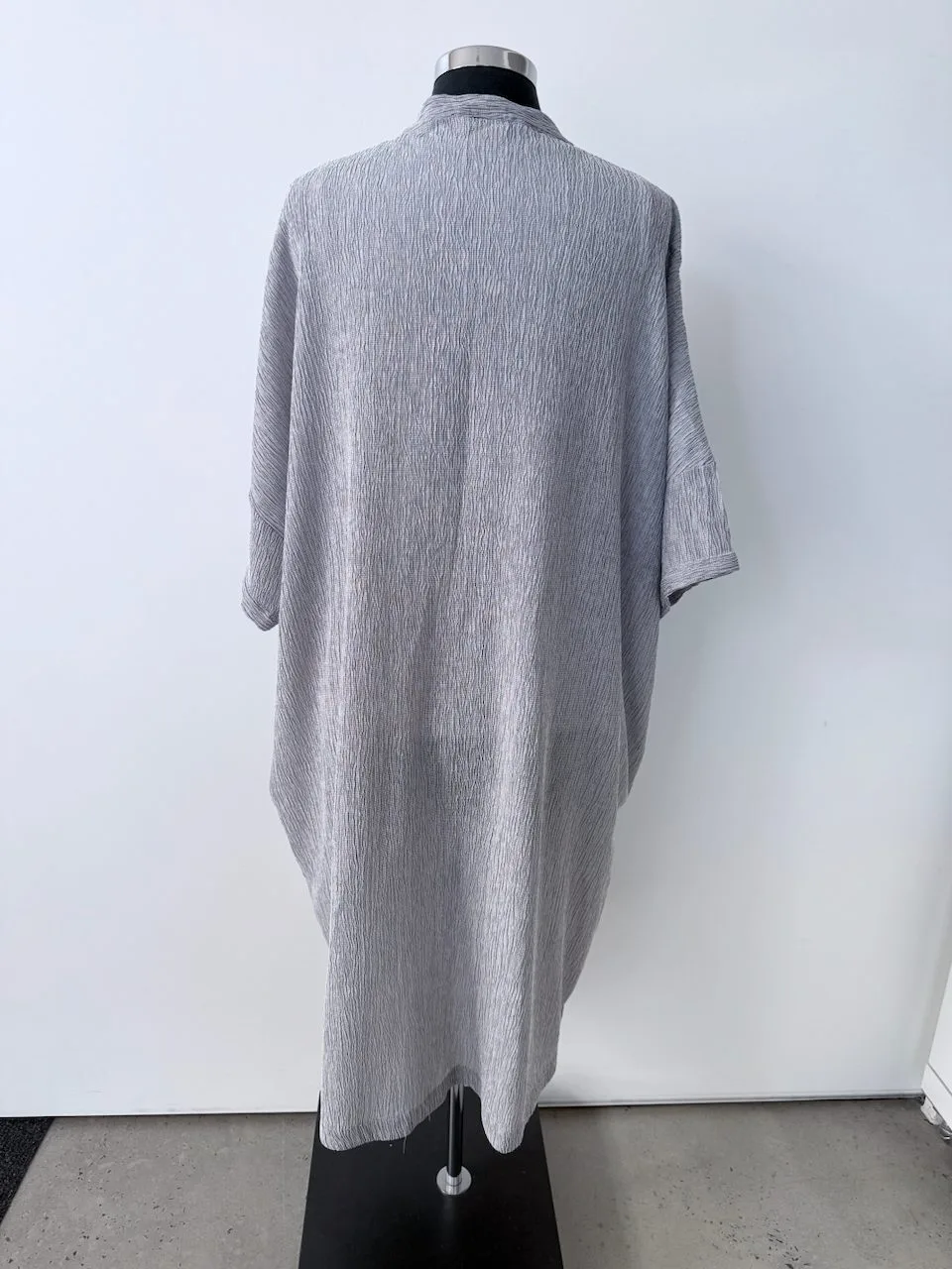 ELK Cocoon Shirt Dress | High-Low Hem | Pockets | size 14 – photo 4