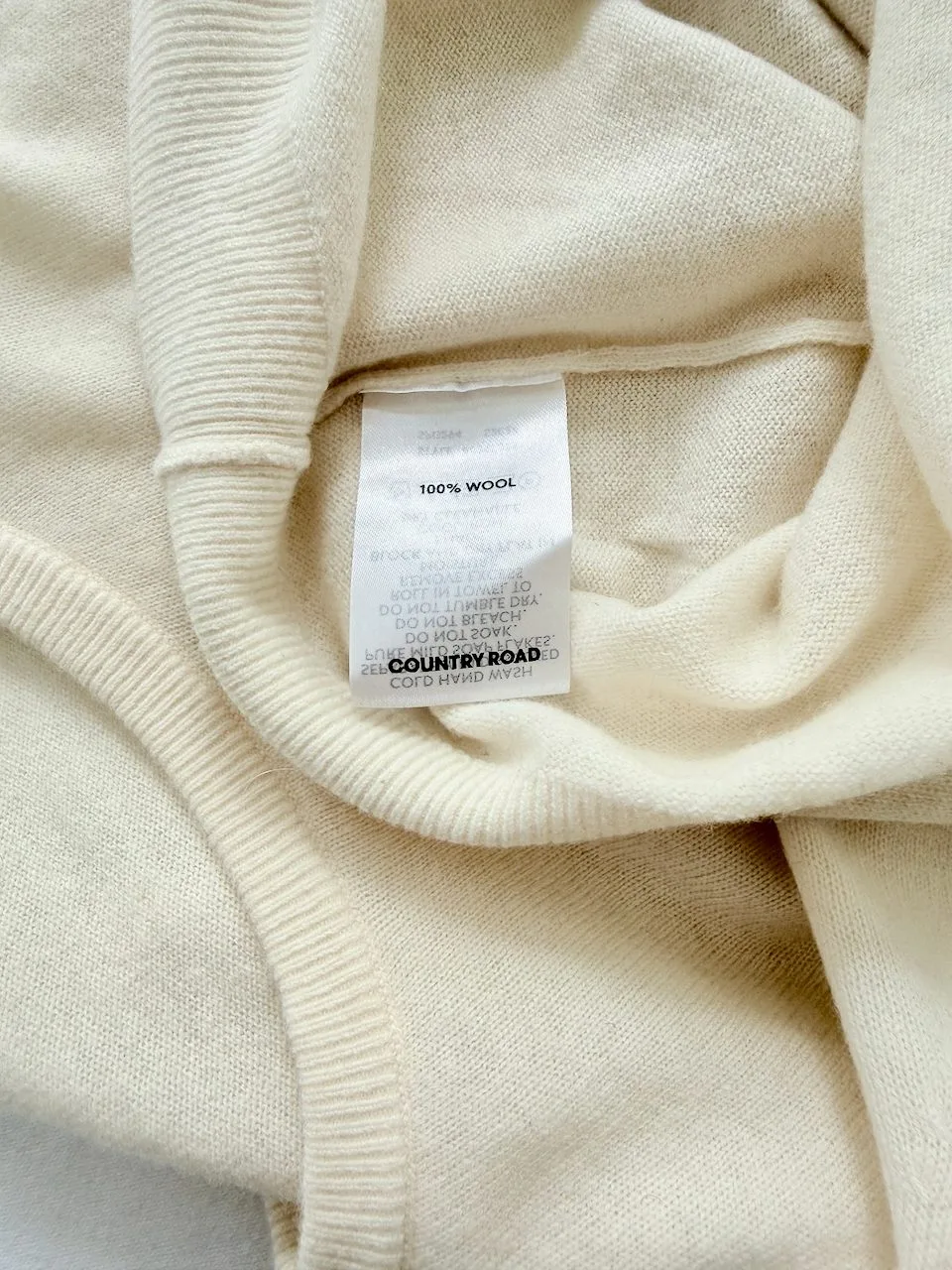 Country Road 100% Merino Sleeveless Knit | Off-White – photo 7