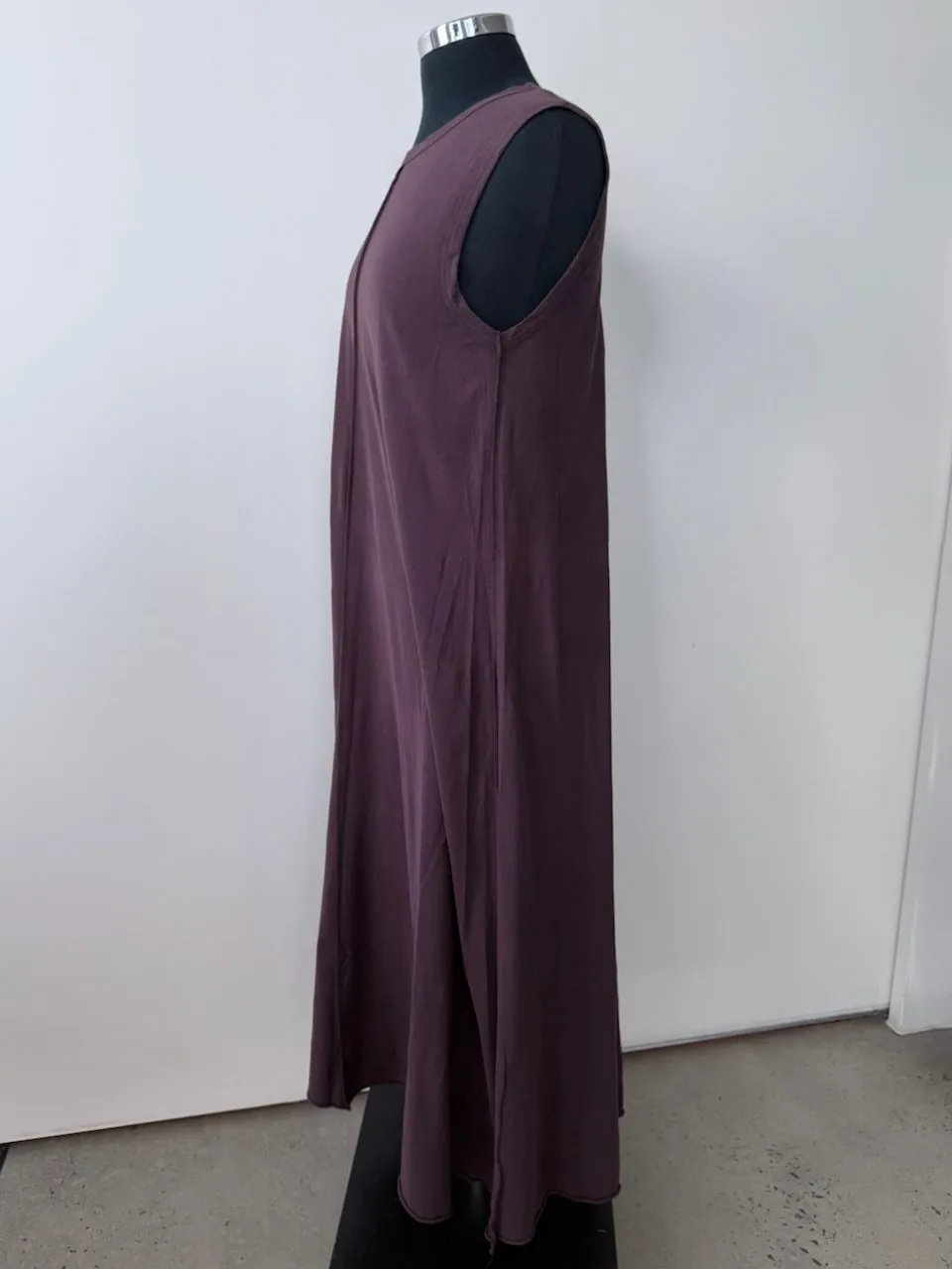 Jac + Jack Cotton Maxi Tank Dress | A-Line | Raw Hem | size 14 – photo 2