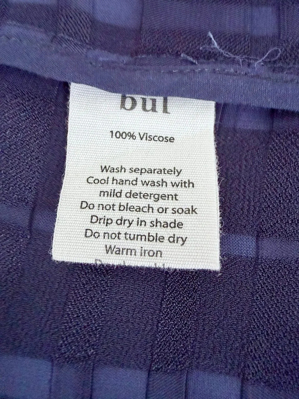 búl Kimono Wrap Dress Blue Textured Semi Sheer | Size 12–14 – photo 10