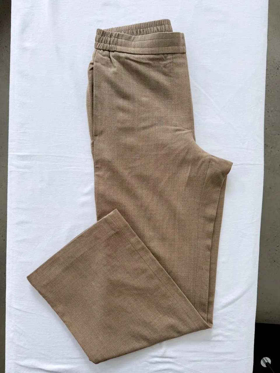 COS Straight Leg Wool Trousers | Camel Mélange – photo 2