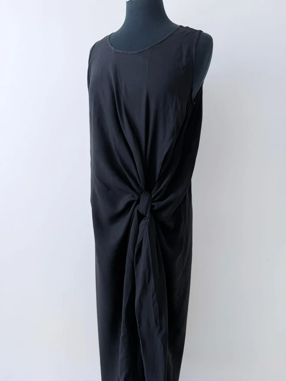 ALPHA60 Multi Way Black Cotton Maxi Dress | Size M – photo 2