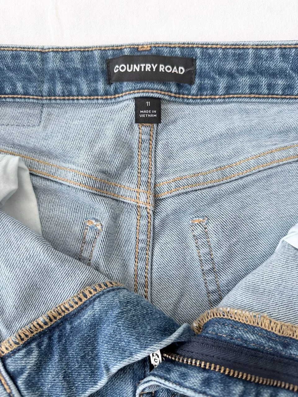 Country Road Slim Leg Jeans | Mid-Wash Blue | Size 11 — photo 9