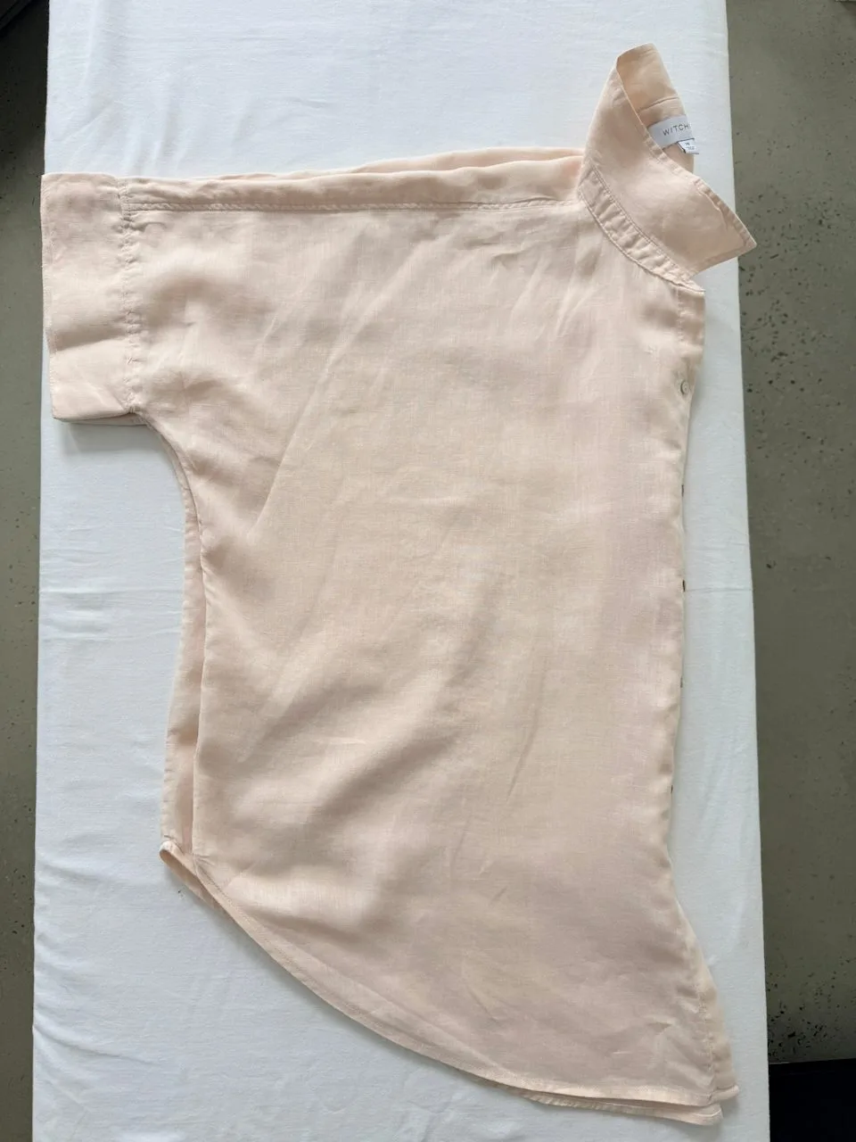 Witchery Relaxed Linen Shirt | Soft Shell Pink | size 16 – photo 10