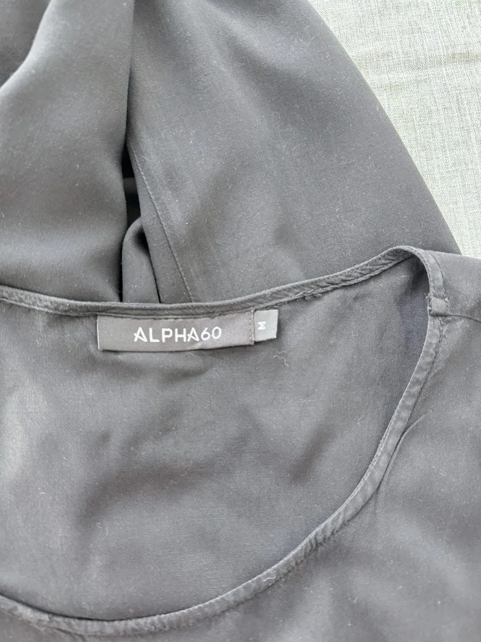 ALPHA60 Multi Way Black Cotton Maxi Dress | Size M – photo 8