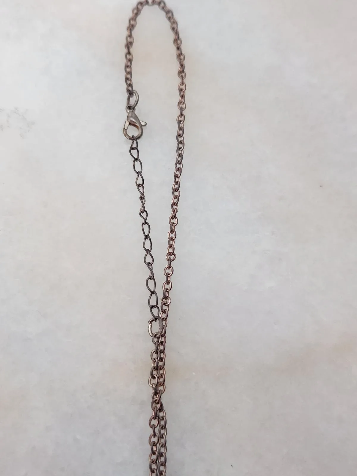 Rose gold tone sun and moon projection necklace — photo 4