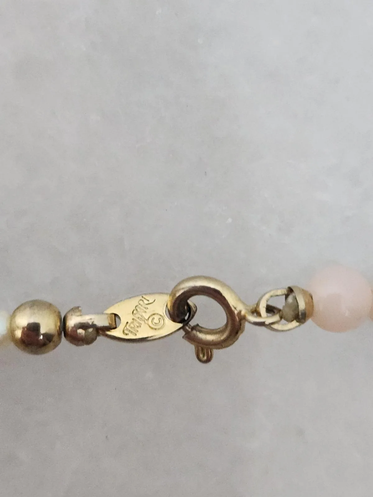 Vintage trifari faux pearl necklace — photo 4