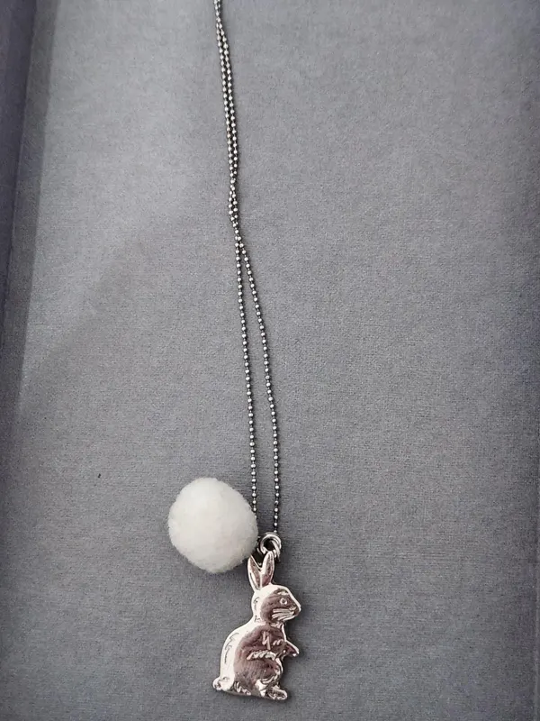 Country road rabbit necklace