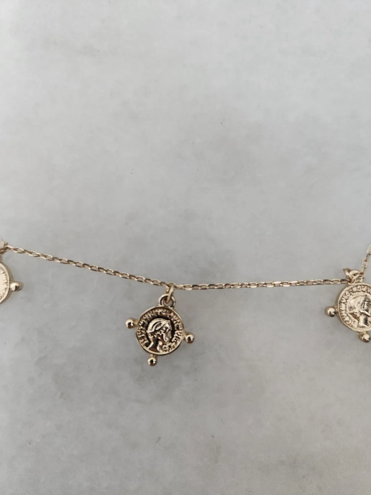 Necklace with coin charms — photo 2