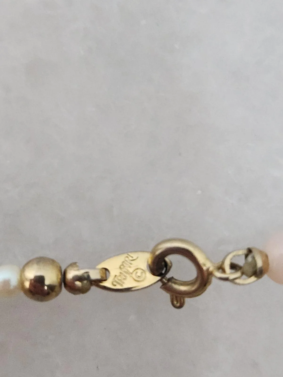 Vintage trifari faux pearl necklace — photo 3