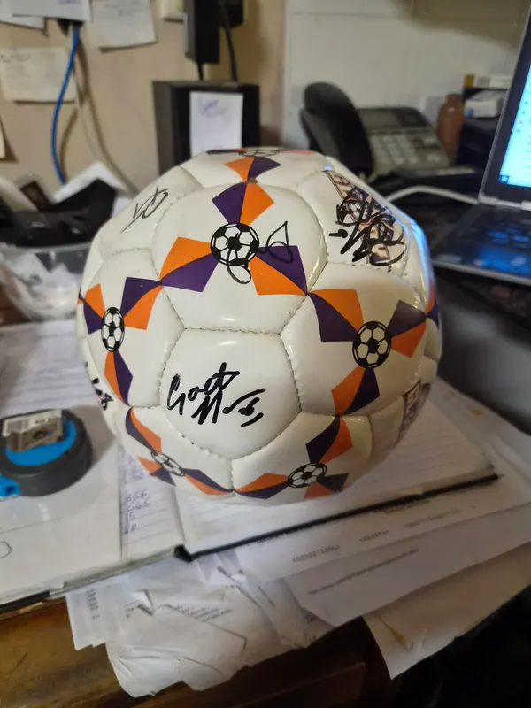 Perth glory soccer ball  signed