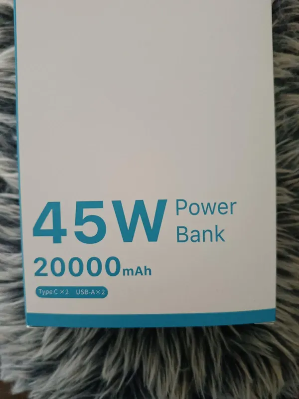 Mobile Power Bank 20,000mah/45Watt Fast Charge
