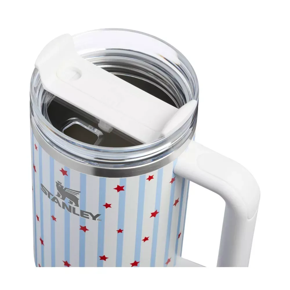 ★ STANLEY 40 OZ H2.0 FLOWSTATE QUENCHER TUMBLER - Blue Starry Stripes ★ – photo 3