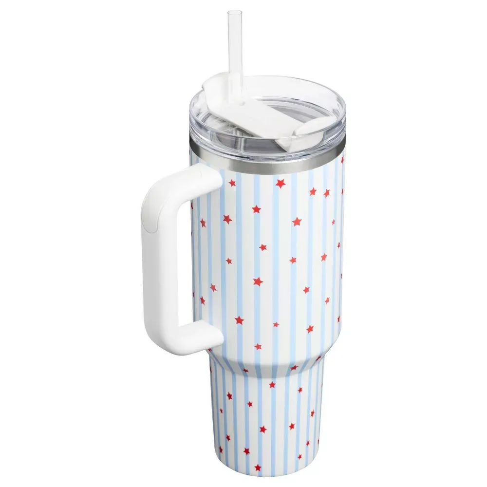★ STANLEY 40 OZ H2.0 FLOWSTATE QUENCHER TUMBLER - Blue Starry Stripes ★ – photo 2